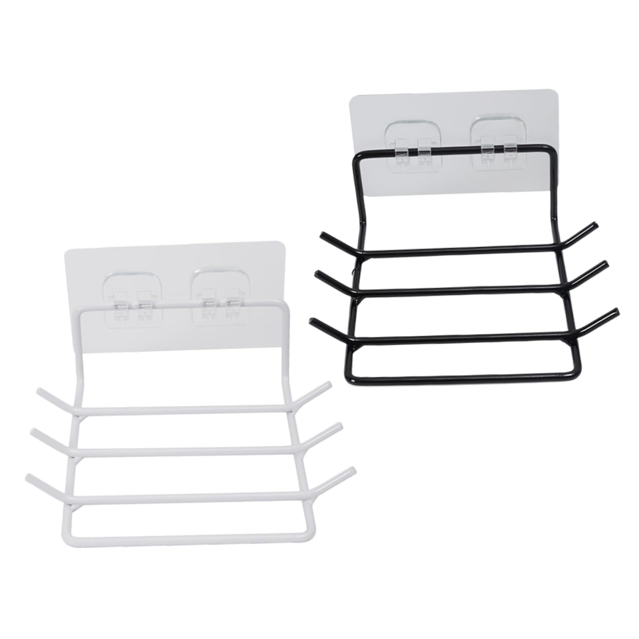 FUNOMOCYA 2 Pcs Kitchen Organizing Mounted Hanging Shelf with Hooks for Stylish Storage Bathroom Living Room and Kitchen Design for Long Term Use