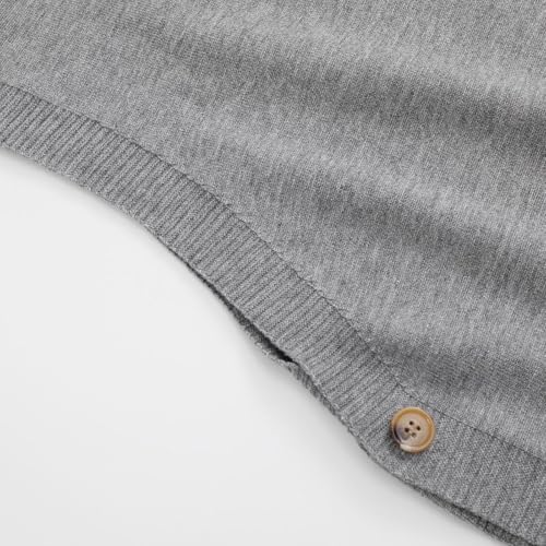 Women V Neck Sweater Vest Sleeveless Ribbed Knit Pullover Tank Tops Dressy Casual Side Button High Low Sweaters Top4