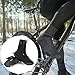 Gcroet Cycling Overshoes Waterproof Windproof Fleece Lined Road Warm Bike Shoes Covers Bike Winter Thermal Protector(Black, XXL)..
