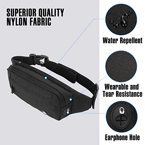 image for WATERFLY Fanny Pack Waist Bag: Small Hip Pouch Bum Bag Fannie Pack Pha