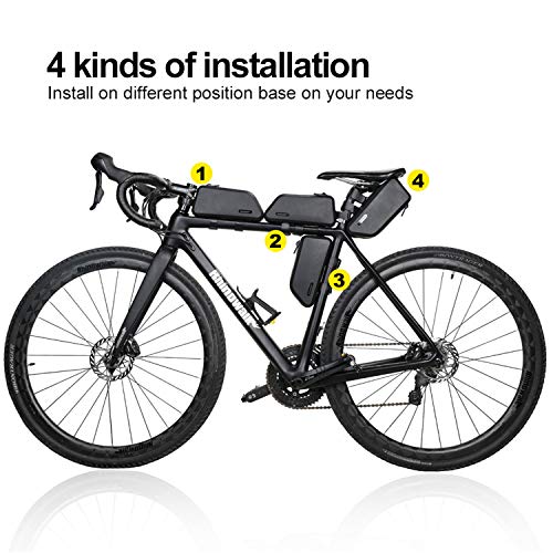 Rhinowalk Bike Bag Bike Top Tube Bag Bike Frame Bag Waterproof and Stable Bicycle Frame Bag Bicycle Bag Professional Cycling Accessories - Image 7