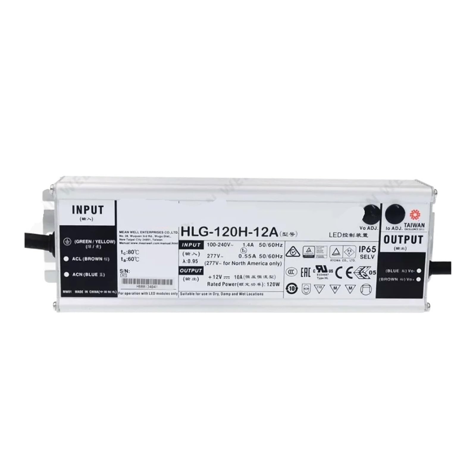 BALYDLUL Power Supply HLG-120H HLG-120H-12A HLG-120H-24A HLG-120H-24 HLG-120H-24B HLG-120H 120W(HLG-120H-24B)
