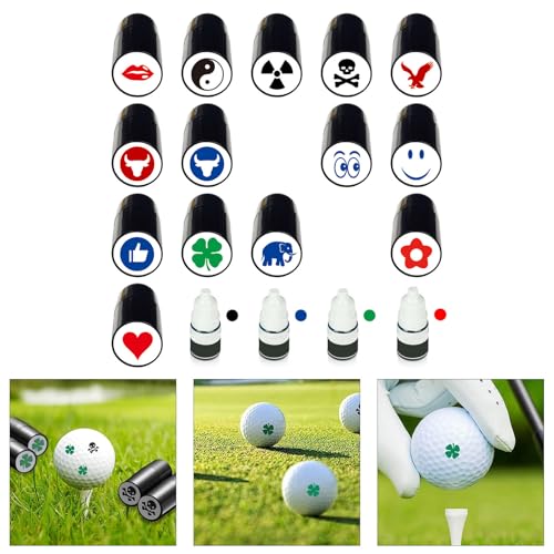 CHENZILIN Golfs Ball Stamper Stamp Marker Golfs Ball Alignment Marking Tool Golfs Ball Identity Marker for Golfer