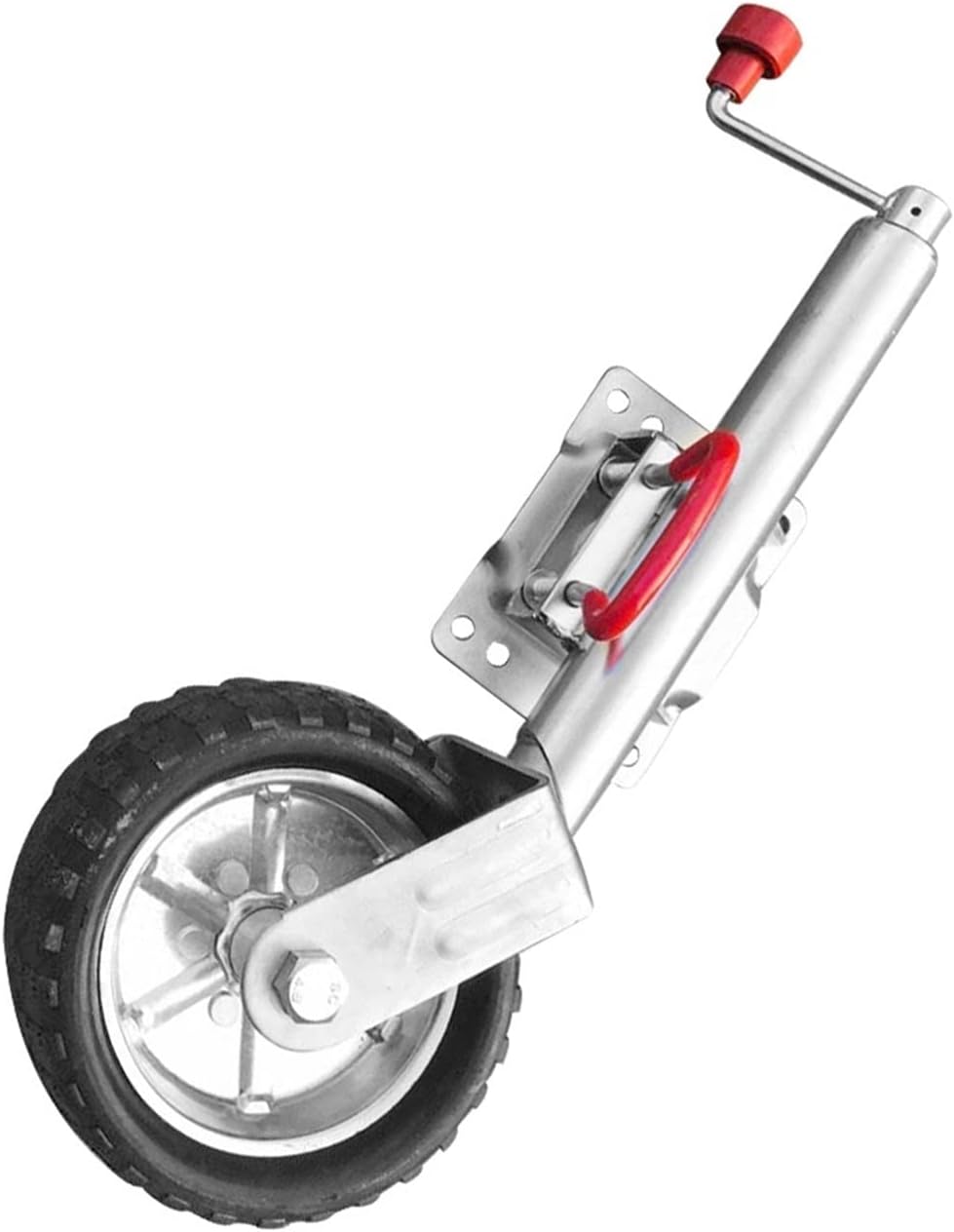 Manual Jack 10 Inch Jockey Wheel Up Solid Rubber Wheel Capacity 1000KG Caravan RV Boat Trailer Jack Parts Accessories Trolley(