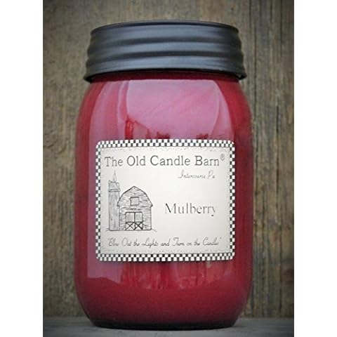 Mulberry 16 Oz Jar Candle - Made in The USA - Blow Out The Light and Turn On The Candles! Cover