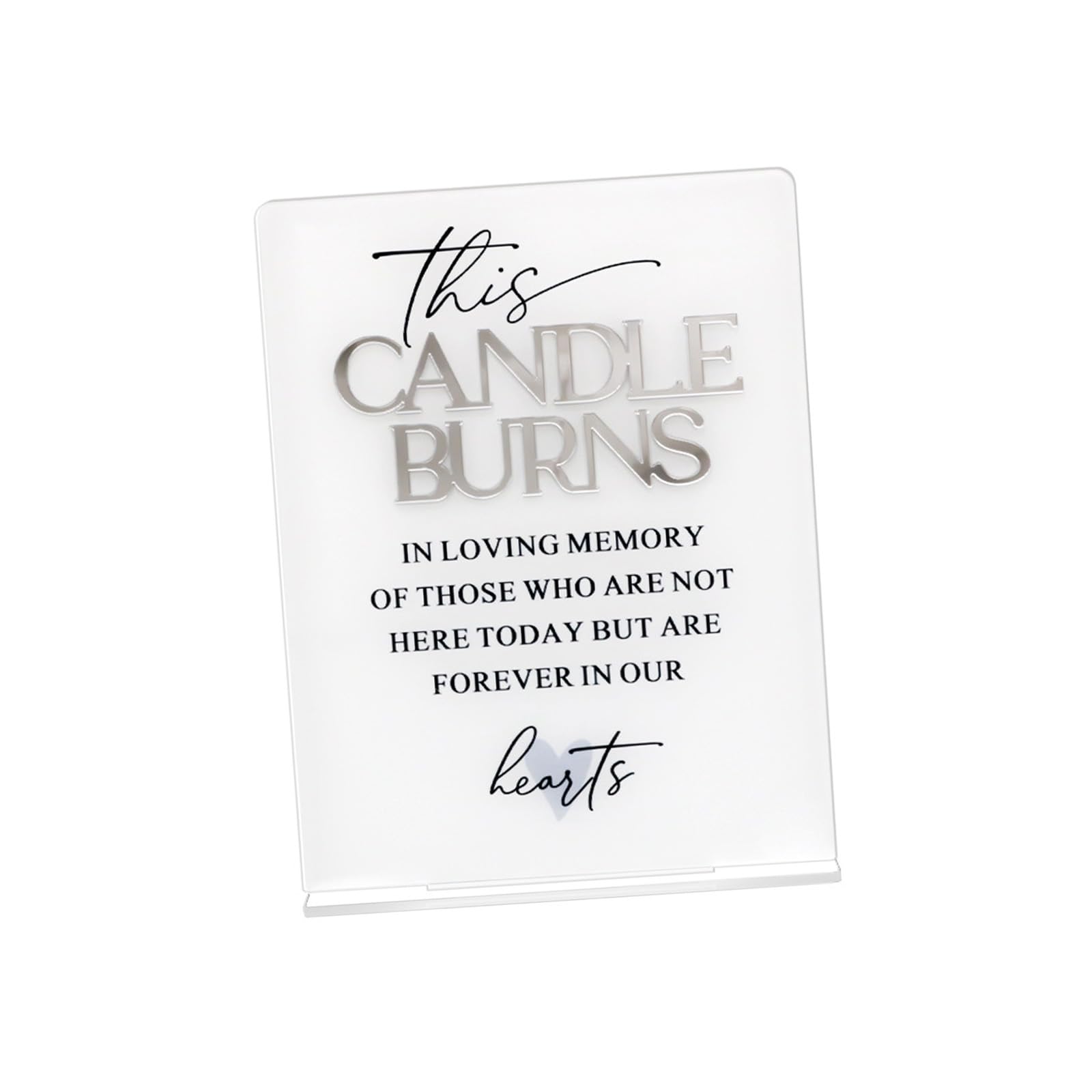 Multifunctional Acrylic Wedding Memorial Board with Two Beautifully Crafted Option for Paying Respect to Individuals Acrylic Wedding Memorial Sign