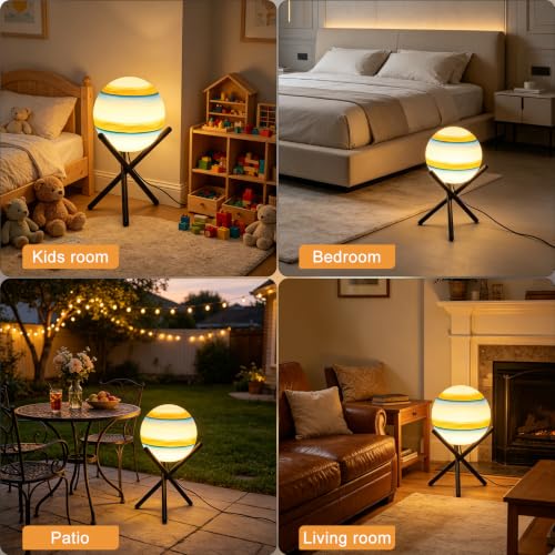 Image of Lightdot 13.8-in Globe Floor Lamp Waterproof Outdoor Patio Floor Lamp, 10W