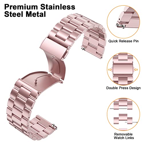 Hatolove Compatible with Fitbit Versa 2 Strap/Fitbit Versa Strap, Metal Stainless Steel Band Adjustable Replacement Strap Compatible with Fitbit Versa, Versa 2, Versa Lite - Image 4