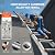 VEVOR A-Frame Telescoping Ladder 17 FT - Portable Aluminum Extension Ladder with 330lb Load Capacity, for Indoor, Outdoor, RV, Roof & Multi-Purpose Use