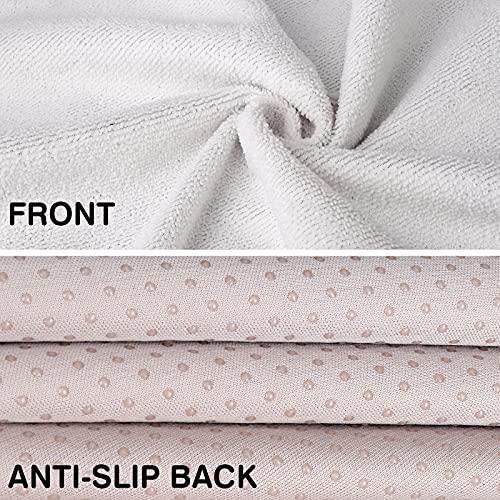 Image of Leader Accessories Towel Bucket Seat Cover Waterproof White Machine Washable for Athletes Running Swimming Boxing Workout Outdoor Sports