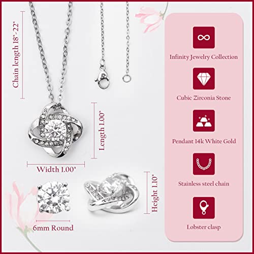 Love Knot Necklace For Daughter - Mom & Dad Gifts For Birthday & Christmas3