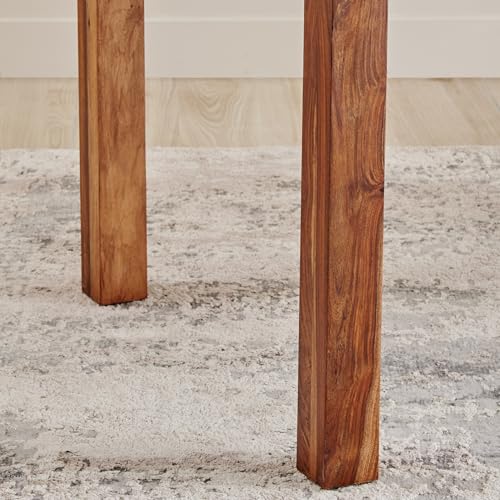 Image of Home Centre 4 Seater Kian Sheesham Wood Dining Set with 2 Chairs and 1 Bench | Sheesham Wood Dining Table Sets for Dining Room|(Brown) 1 Year Warranty