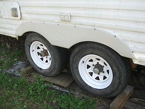Ecotric Tandem Trailer Fender Skirt For Rvs Campers And Trailers White #TOP2