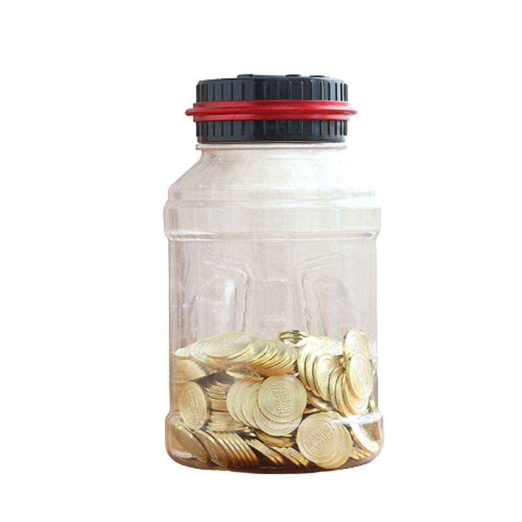 Piggy Bank Money Banks Digital Coin,Automatic Counter Totals All Coins Clear Saving Jar with LCD Display