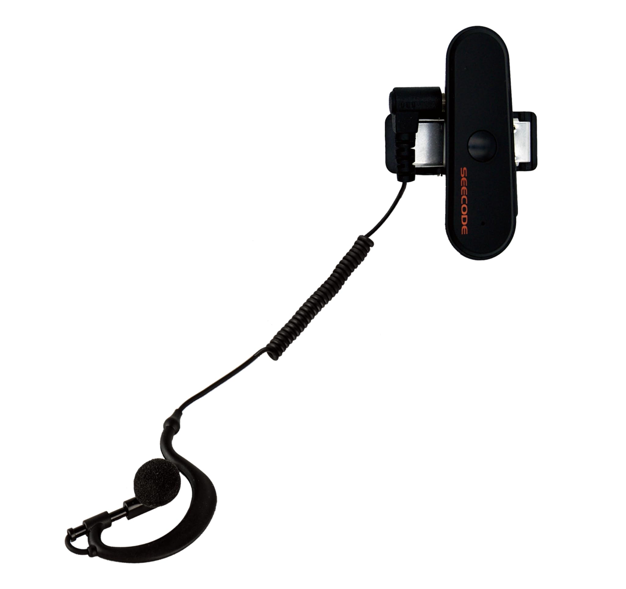 Bluetooth Earset with Noise Cancellation, Built-in PTT(Push to Talk), Microphone, Compatible with FirstNet and Zello, 150hrs Standby