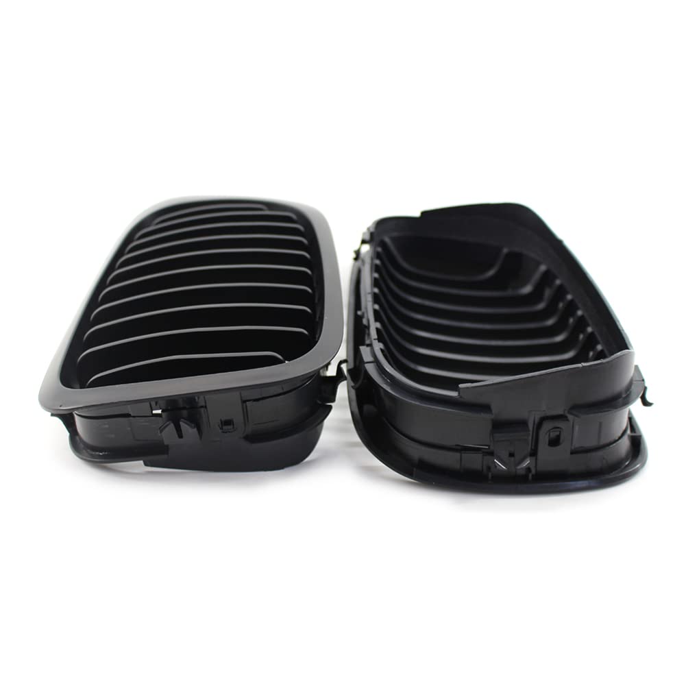 FSFYUK Rejilla delantera tipo riñón para parachoques de coche para 3-Series E46 Coupe 1999-2003 Pre-facelift
