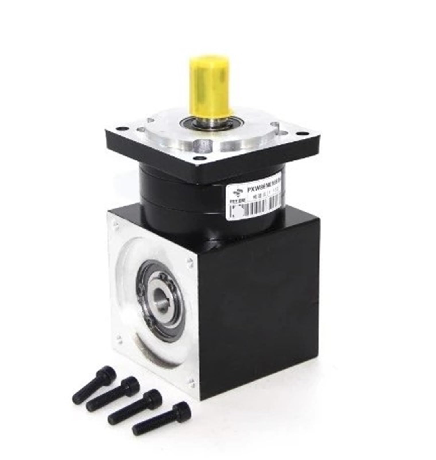 Reductor planetario de 90 grados y 86 mm con caja de engranajes de ángulo recto for servomotor paso a paso Nema34, relación de velocidad: 3:1, 4:1, 5:1 y 6:1. | 5 to 1
