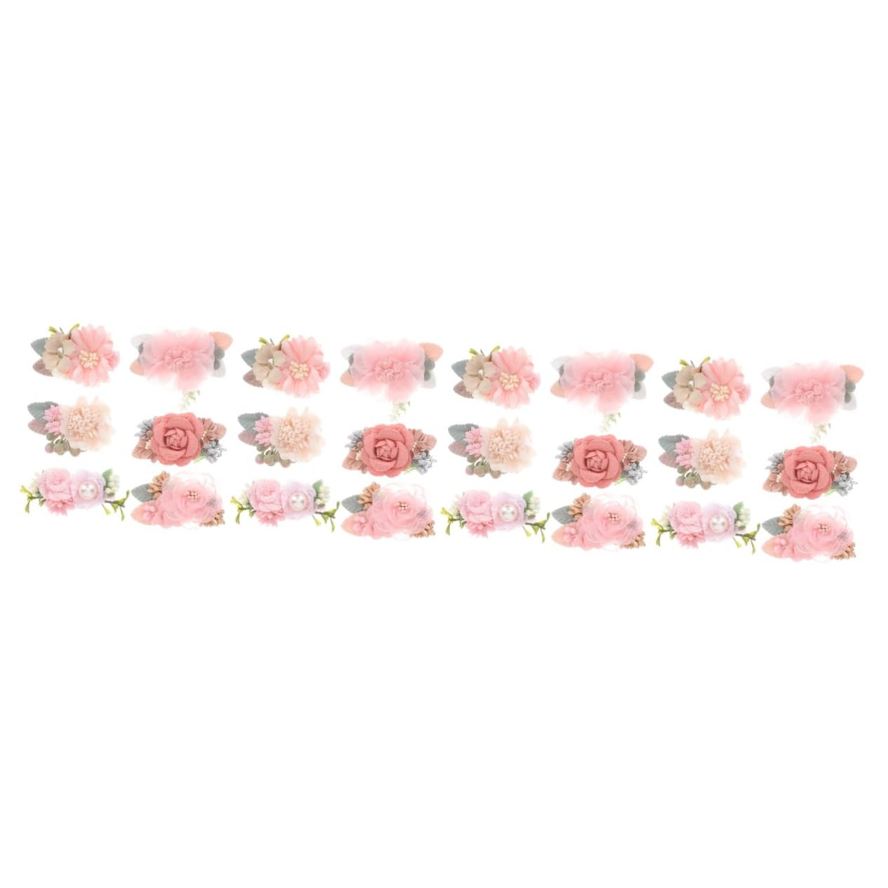 VICASKY 24pezzi Fermagli Per Fiore Con Clip Alligatore Accessori Per Bambine Per Feste Servizi Fotografici e Occasioni Speciali