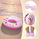 4 Stück Baby Schwimmset,Schwimmset für Puppen,mit Schwimmring Sonnenbrille Badeanzug und Clogs,Rosa Baby Zubehör für 43 cm Puppen