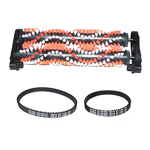Replacement Part for Bissell 1548, 1550, 1551 Series Pro Heat Revolution Vacuum Cleaner Brushroll Kit with One Small and One Large Geared Belts