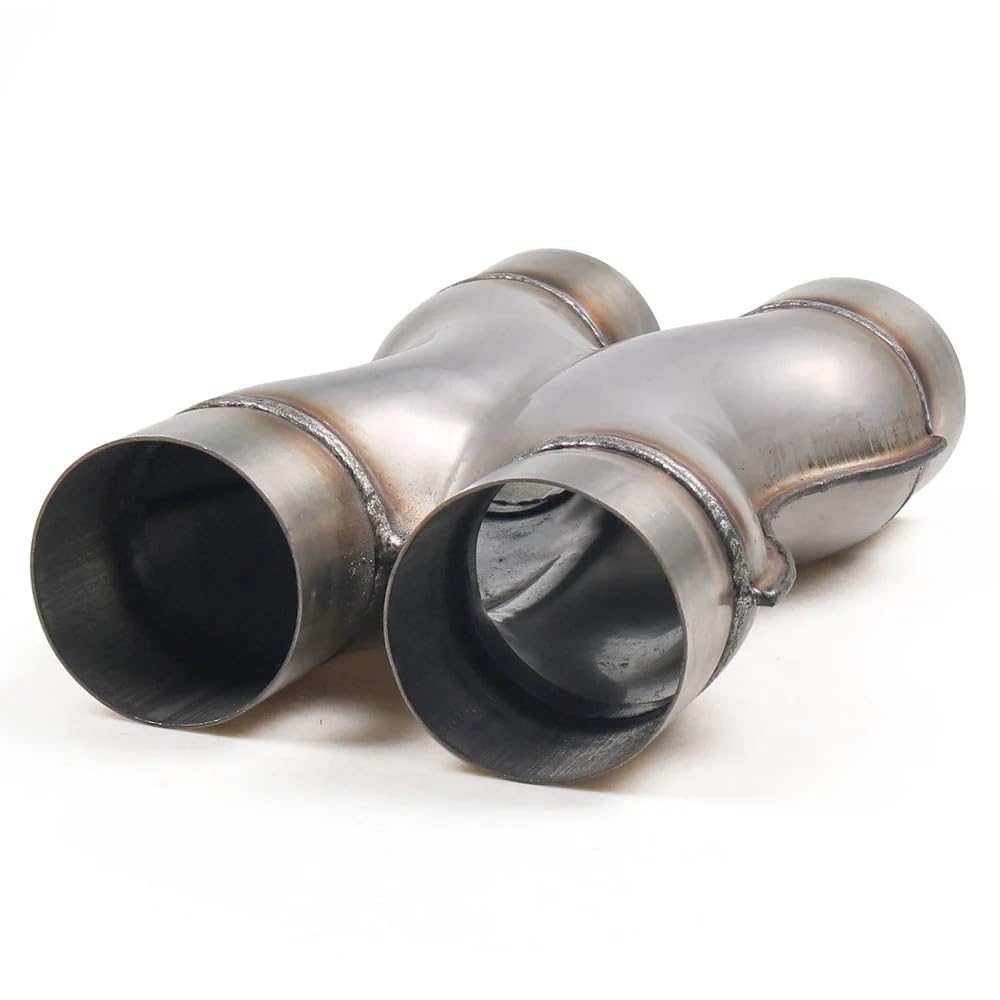 rura wydechowa stalowy wąż Samochód X-PIPE 2,25'' 2,5'' 3'' Wejście/Wyjście | Układ wydechowy samochodu X-pipe Uniwersalna końcówka tłumika ze stali nierdzewnej Czterokierunkowa rura wydechowa(3inch)