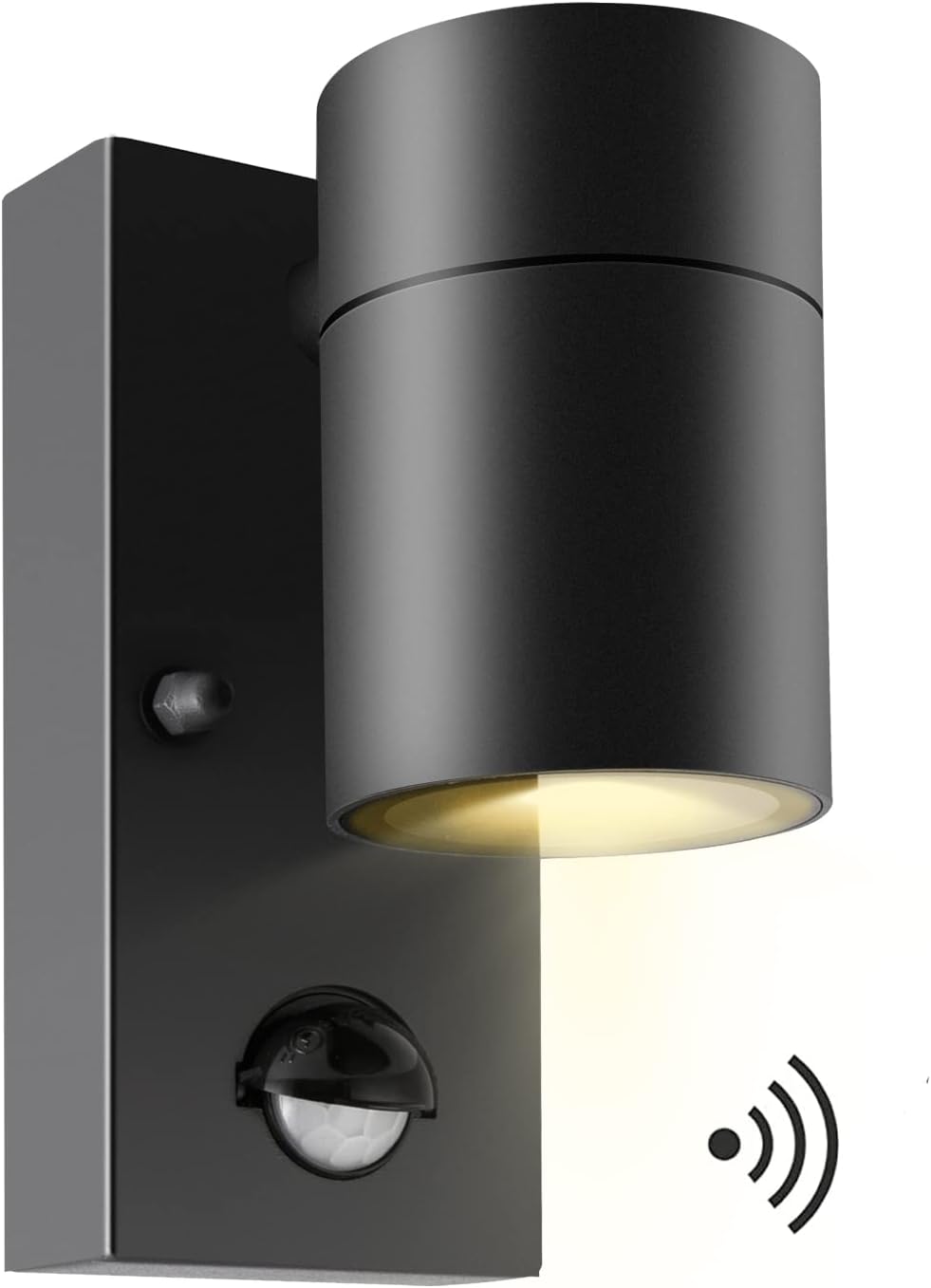 Kerry Outdoor Wall Light with Motion Sensor, Modern Stainless Steel PIR