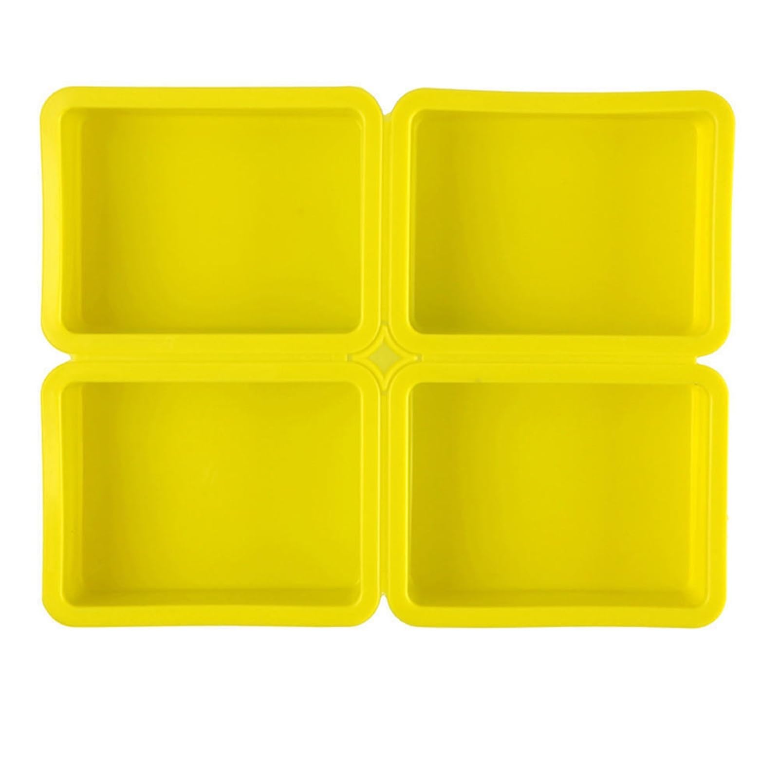 4 Cavity Silicone Soap Molds Handmade Making Supplies Round Oval Square Heart DIY Plaster Resin Candle Tools for Making Soaps Bar(Color5)