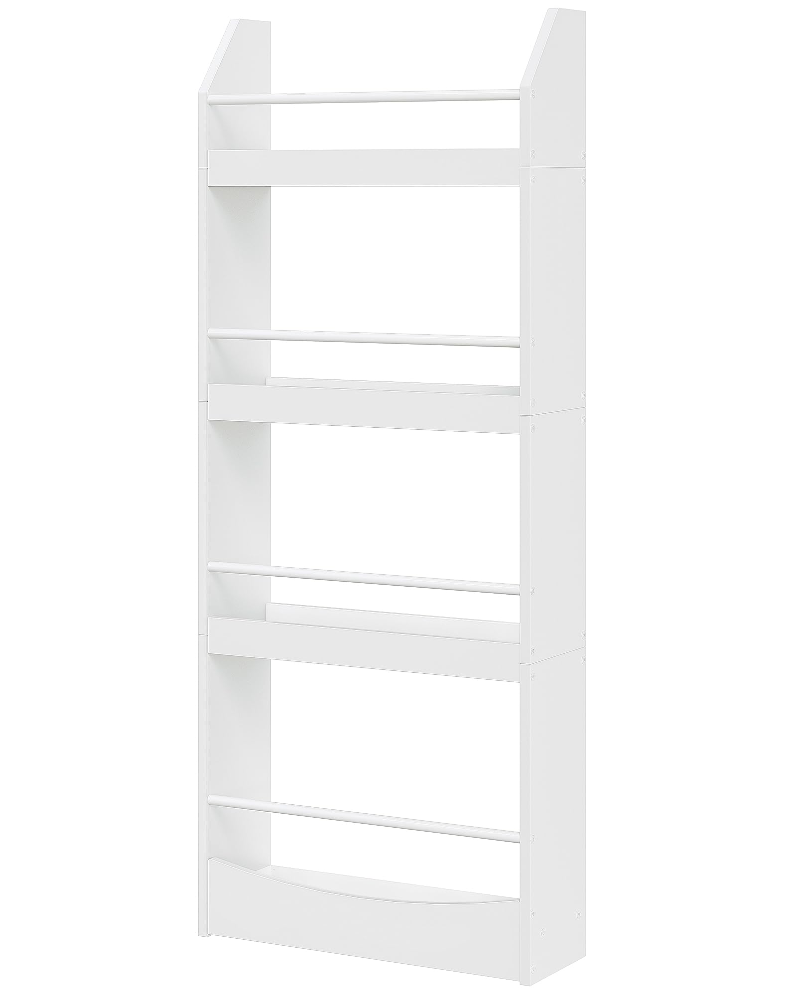 CHOEZON Estantería de Pared de 4 Niveles para Libros y Revistas, 39,8 cm Librería Estantería Infantil, Organizador de Juguetes para Dormitorio Infantil, Sala de Juegos, Guardería, Blanco DMCW04WB