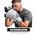 Hayabusa S4 Leather Boxing Gloves for Women & Men - White, 16oz