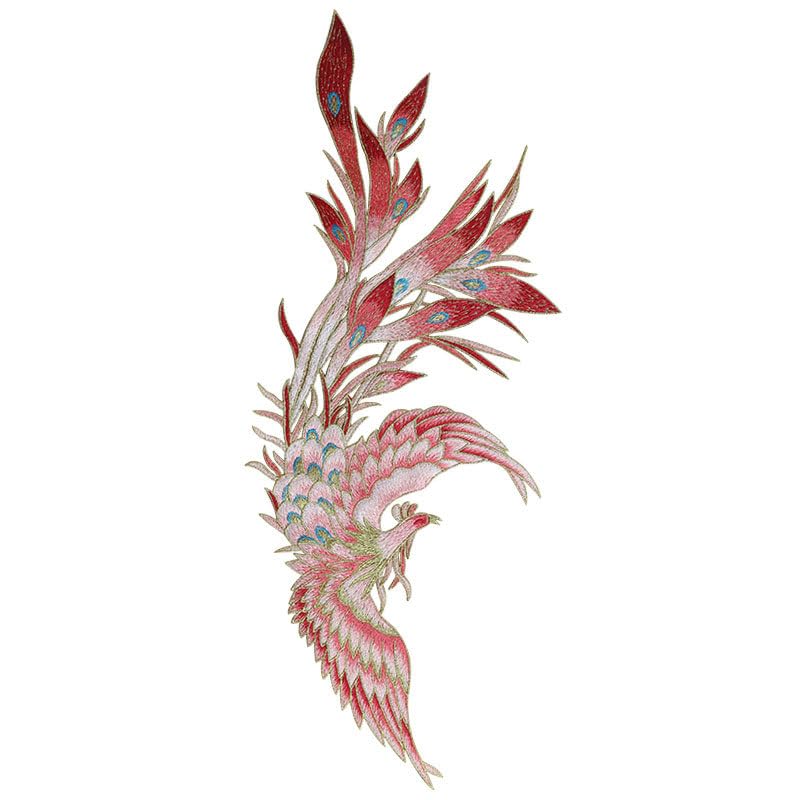 Phoenix Gold 5 szt. 46 x 17 cm haftowana tkanina rockowa punkowa opaska duża naprasowana naszywki do haftowania odznaka na ubrania kurtki