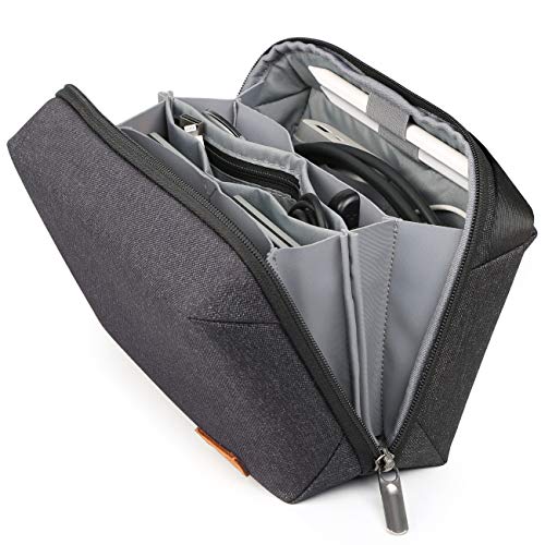 Inateck Electronics Organizer Travel Cable Organizer Tech Pouch Splashproof Accessories Bag for Gear