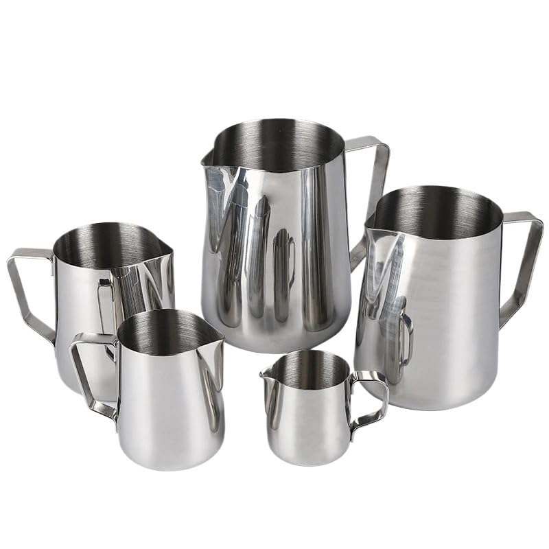Jarra para espumar café con leche de 100ml: jarra medidora de acero inoxidable 2