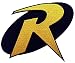 1 X ROBIN "R" Uniform Logo- BATMAN Animated Series 3.5" Costume Patch