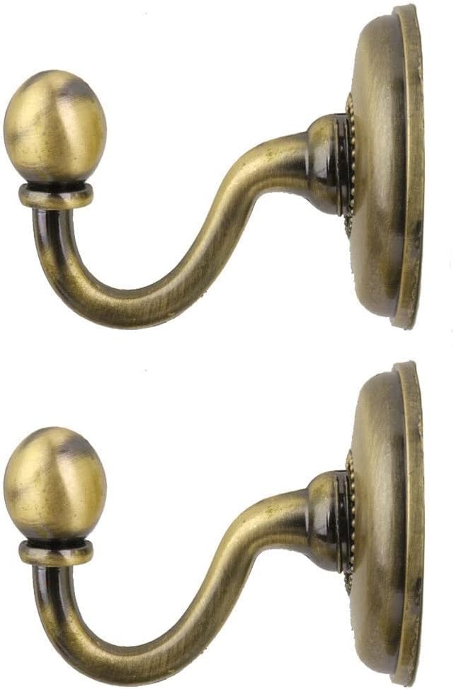 Metal Fixed Hanger Wall tie Back Hook Bracket Home Decoration Curtain