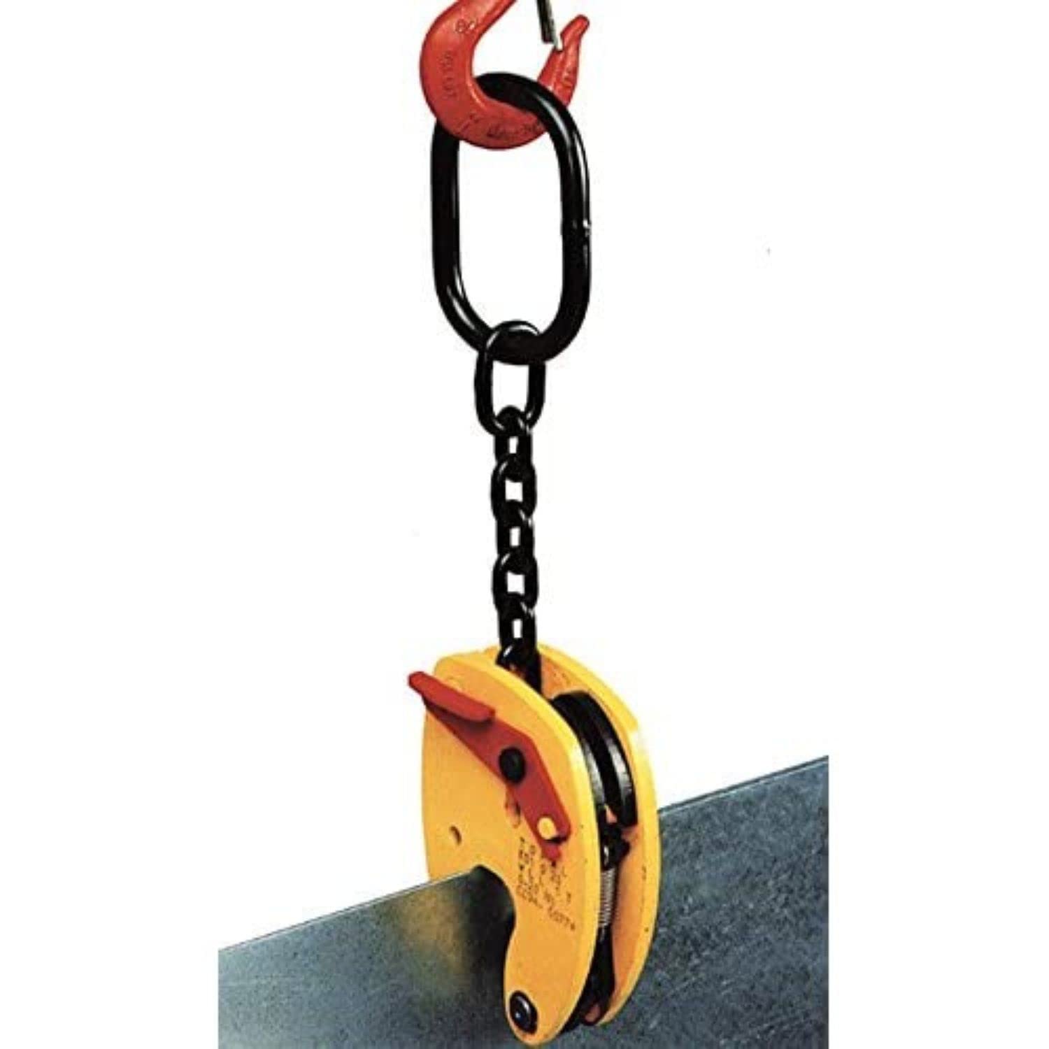Tractel Multiposition Plate Clamp 1 Ton (2200 lbs) Load Capacity Lifting Clamp | Jaw Opening 0– 3?4 in. (0-20 mm) | Heavy Duty Plate Clamp for Lifting and Transporting | Topal KS 50248