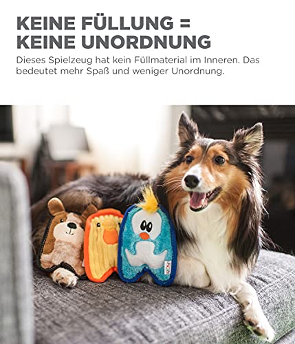 Outward Hound Invincibles Mini - Hundespielzeug - Plüschtier-Pinguin - Blau - XS