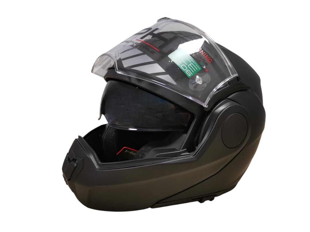 Casco REVERSE MODULARE nero per MOTO e SCOOTER OMOLOGATO ECE 22.06 con PINLOCK