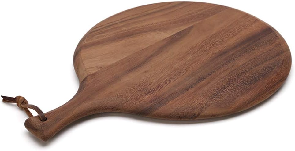 Chopping Board Acacia Solid Wood Creative Bread Board Round Pizza Fruit Serving Paddle Kitchen Cutting Board Antipasti Board 40x30x2cm/15.74x11.81x0.78inch (40x30x2cm/15.74x11.81x0.78inch)