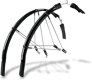 SKS SKS Germany Raceblade Pro & Raceblade Long Mudguard Set, Bicycle Accessories for Road Bike (Bike Protection with Quick-Release Attachment, Length-Adjustable Struts, Lightweight and Extra Long Spoiler)
