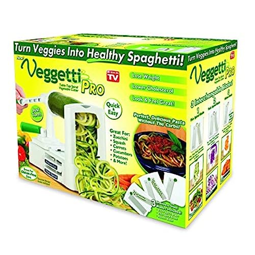 Fatiador Espiral Cortador de Alimentos Legumes Com 3 Laminas
