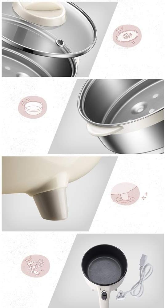 Olla Eléctrica Pequeña Multifunción 1L PNAWLLCF 700W miniatura 8