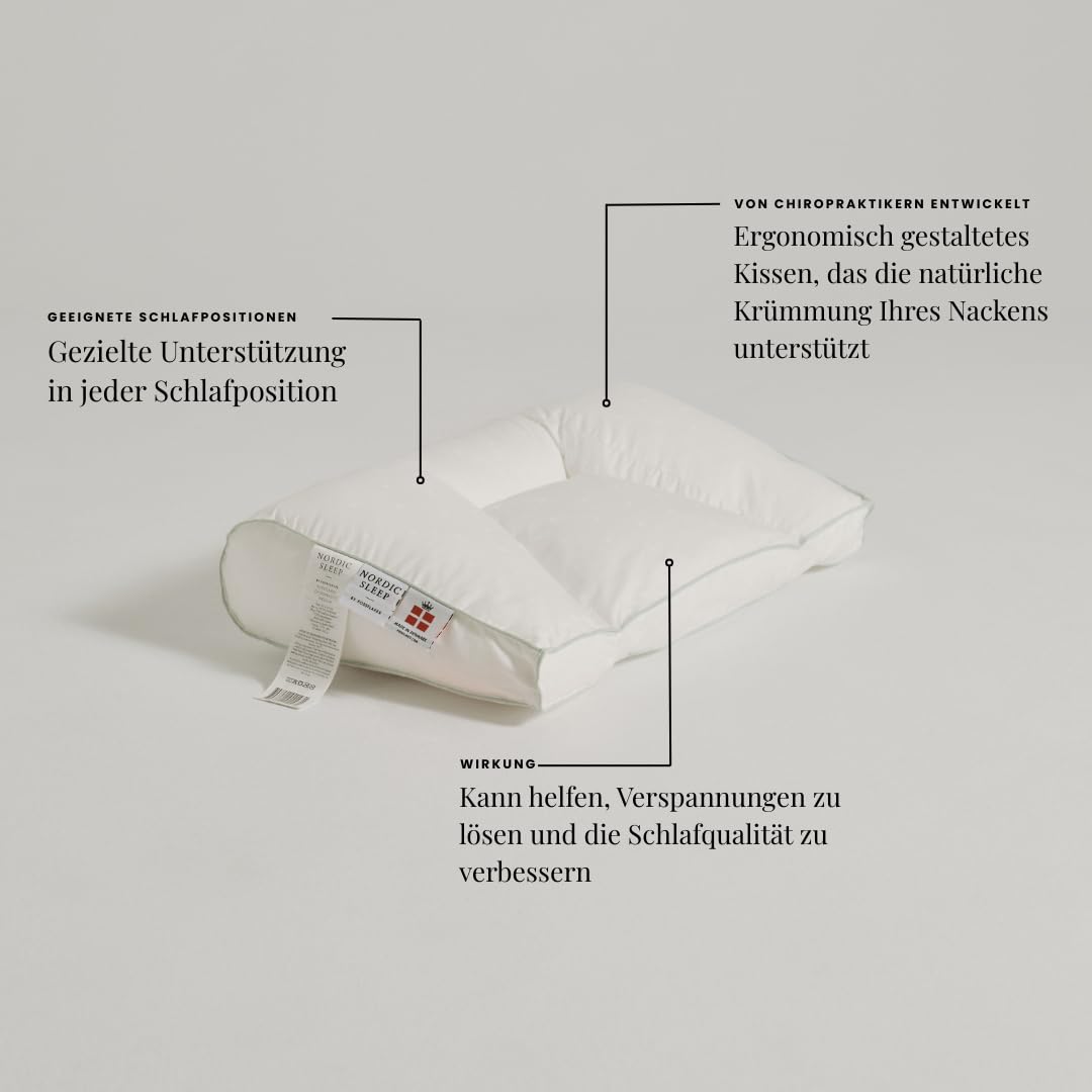 Amazon.com: FOSSFLAKES Nordic Sleep Chiropractic Ergonomic Neck