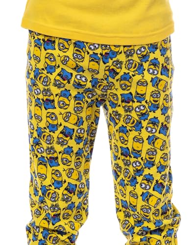 Despicable Me Boys' Minions Crew Bob Stuart Phil Kevin Tight Fit Sleep Pajama Set2