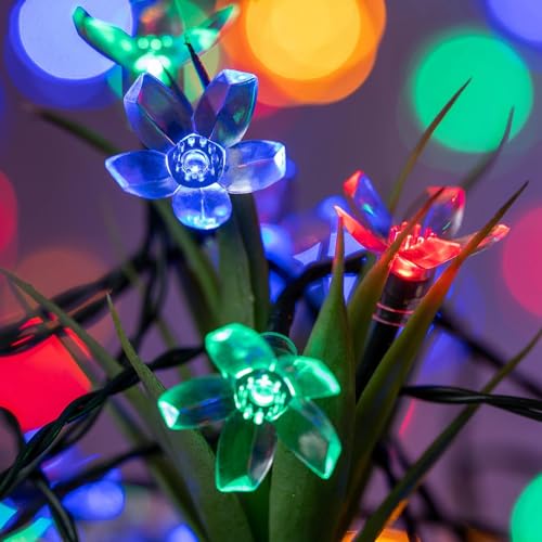 Mixtooltoys Flower String Lights USB Plug, Fairy Lights 80 Flower - Image 2