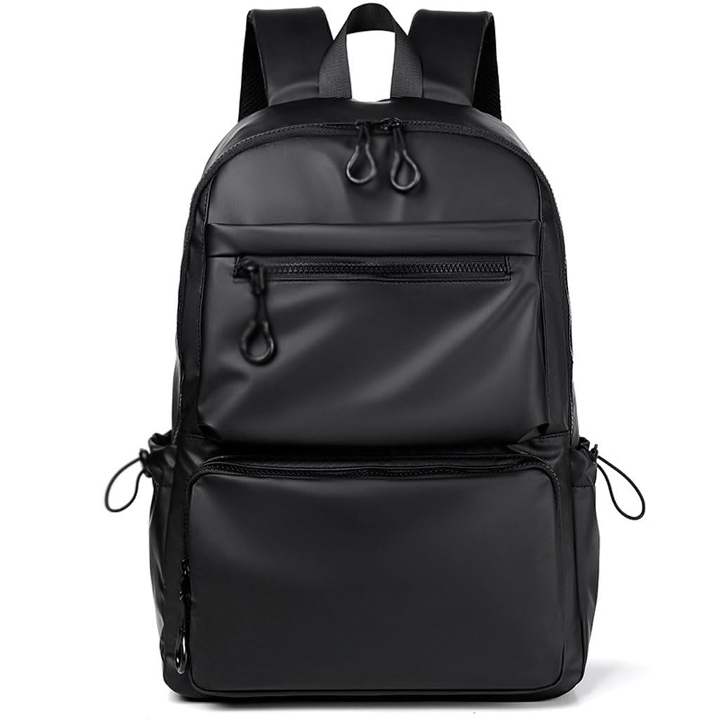 Mochila para hombre impermeable gran capacidad azul y blanca para viaje y transporte