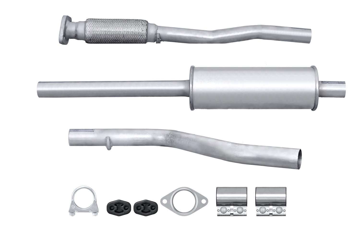 HELLA 8LC 366 023-851 Silenziatore centrale - Easy2Fit® Kit - centro - a tre pezzi/in tre parti - Kit con parti annesse