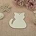 20pcs Wood Cat Cutouts DIY Craft Embellishments Little Kitten Unfinished Wood Tags Ornaments for Wedding Pet Party Birthday Decoration