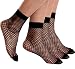 Begirlly Womens Ankle High Tights Mini Diamond Net Socks 3 Pack