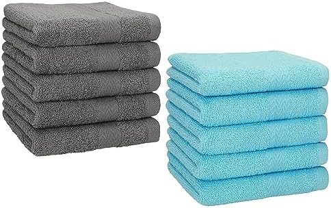 Guanti Da Bagno Betz Premium - Set 10 Pezzi Cotone Frutti Di Bosco Verde - Foto 12