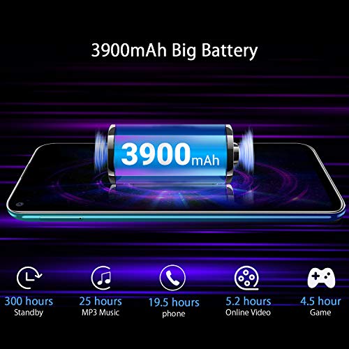 Unlocked Cell Phone, OUKITEL C17 Pro 64GB+4GB Unlocked Phones 13+5MP Triple-Lens Camera Unlocked Smartphone 6.35 inch Blind Hole Display Mobile Phone MT6763 CPU -Sunrise - Thumbnail 5